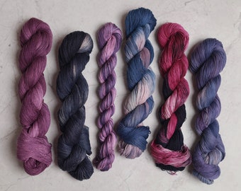 Hand-Dyed Variegated Sashiko Thread: Natural Plant-Dyed Embroidery Floss - Collection MP