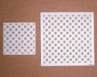 Plantilla reutilizable para sashiko/transferencia de bordado, patrones de acolchado - Acabado mate (SM01)