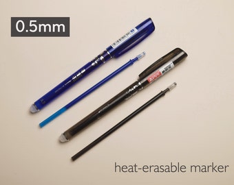 44PCS Heat Erasable Fabric Pens, Fabric Marking Pens Refills Fabric Marking Pens Heat Disappearing Fabric 4 Colors With 40 Replaceable Pen For Leather Sewing Quilting T Shirts Dressmaking Embroidery - View #4