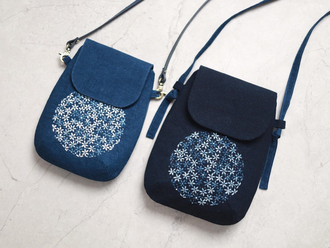 PDF Sewing Pattern & Photo Tutorial for Crossbody Phone Bag With Flap ...