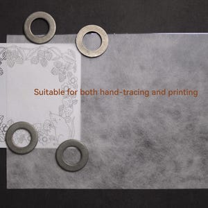 Embroidery Transfer Water Soluble Paper: Print, Stick and Stitch A4 Paper image 8