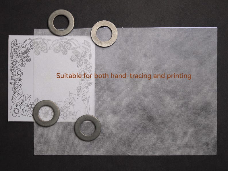 Embroidery Transfer Water Soluble Paper: Print, Stick and Stitch A4 Paper image 8