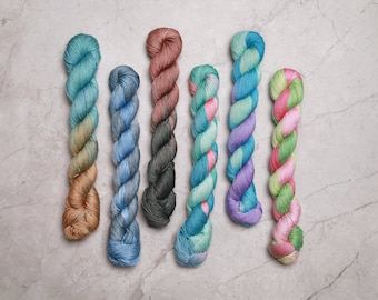 Variegated Sashiko Thread - Standard Thickness Long-Staple Cotton Hand-Dyed Embroidery Thread (SS&LS)