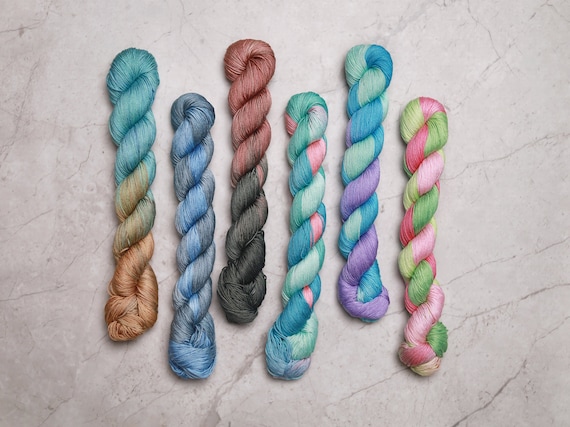 Variegated Sashiko Thread - Standard Thickness Long-Staple Cotton Hand-Dyed Embroidery Thread (SS&LS)