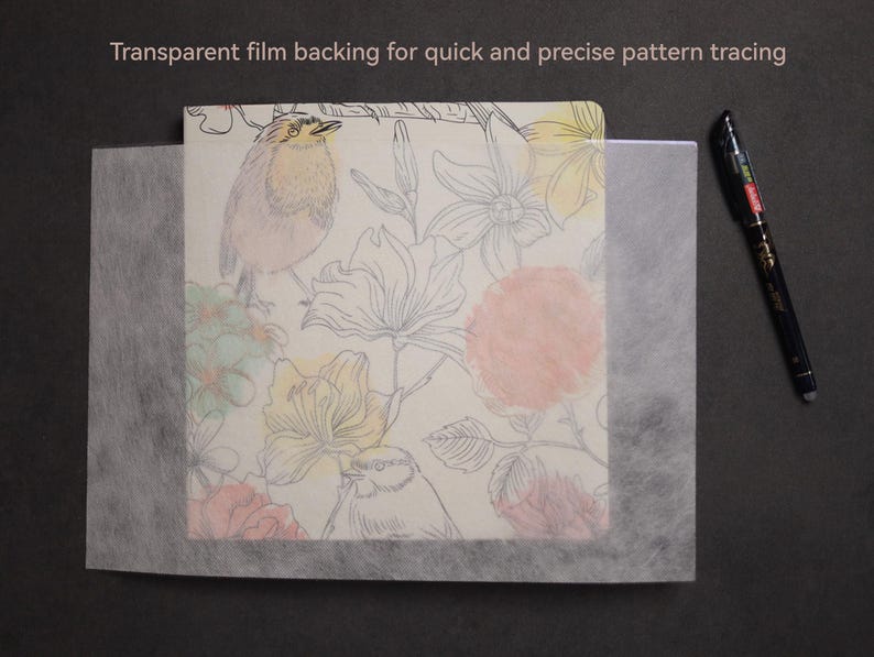 Embroidery Transfer Water Soluble Paper: Print, Stick and Stitch A4 Paper image 7