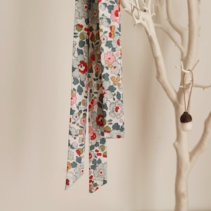 Floral Skinny Hair Scarf: Handmade in London