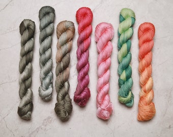 Variegated Sashiko Thread - Standard Thickness Long-Staple Cotton Hand-Dyed Embroidery Thread (SS&JB)