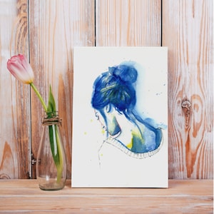 Retrato en acuarela. Personalizado. Un regalo único para alguien especial