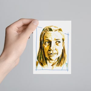 Retrato personalizado con rotuladores (tamaño DIN A6)