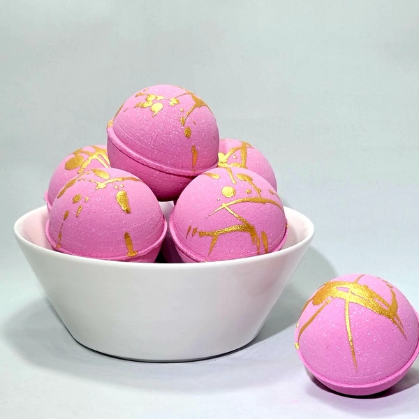 Pink Bath Bomb - Etsy