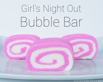 Girls' Night Out Bubble Bar / Solid Bubble Bar / Bubble Bath / Bubble Bath Kids / Unique Gift / Bath Gift / Cocoa Butter Moisturize Bubbles