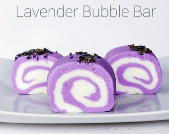 Lavender Bubble Bar / Solid Bubble Bar / Bubble Bath / Bubble Bath Kids / Unique Gift / Bath Gift / Cocoa Butter Natural Moisturize Bubbles