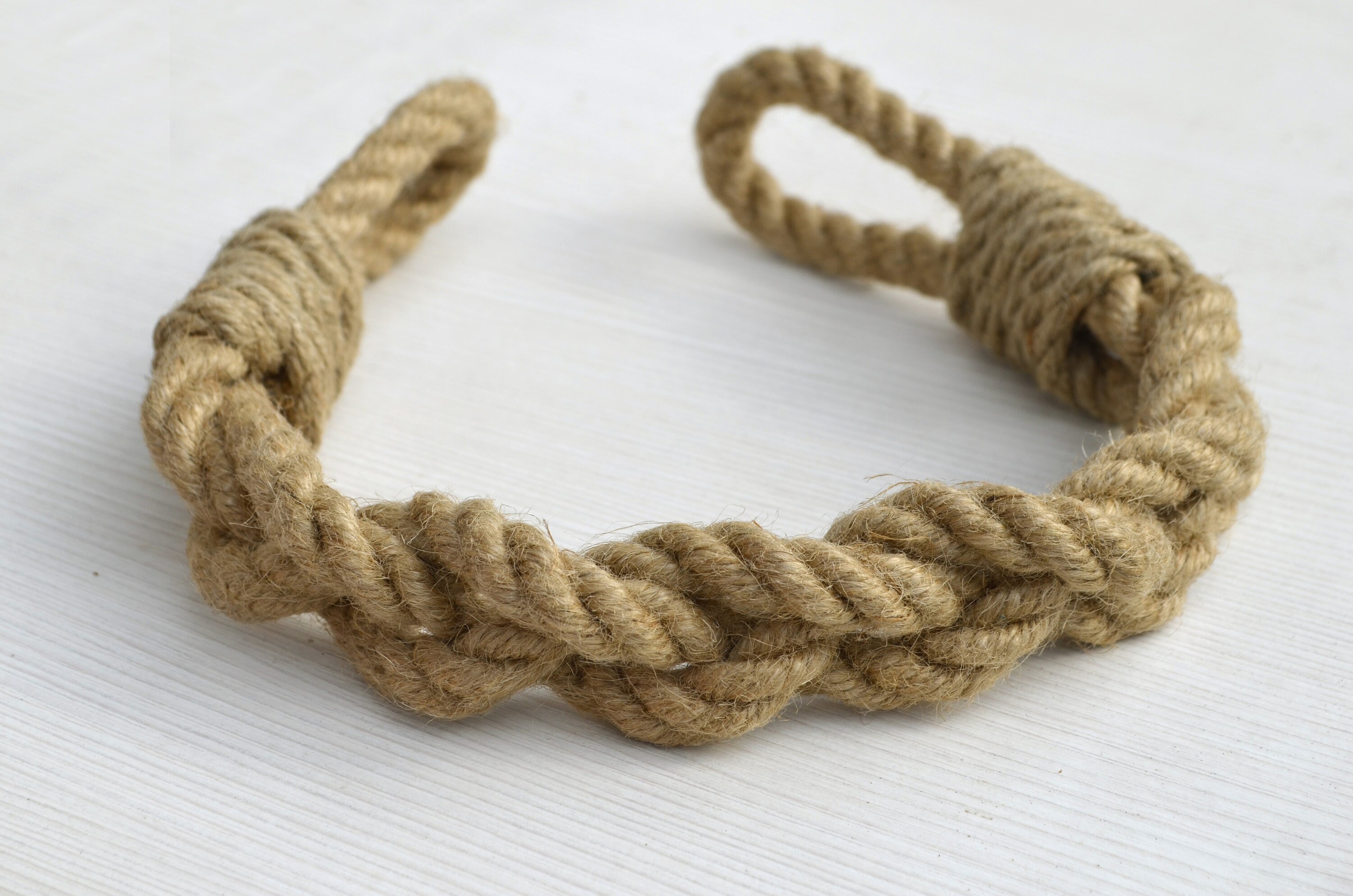 Thick braided jute rope curtain tiebacks Chunky rustic tie Etsy