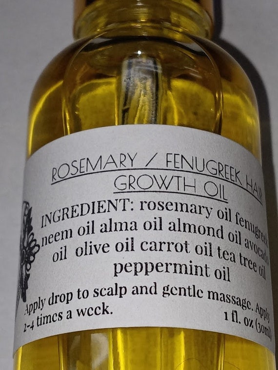 Rosemary Fenugreek Hair Growth Oil Etsy
