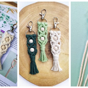Macrame Keychain Pattern, DIY Tutorial (PDF Download) image 6