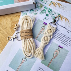 Macrame Keychain Pattern, DIY Tutorial (PDF Download) image 5