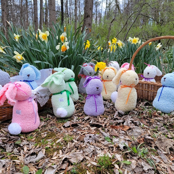 Soft Bunny, Sock, Handmade Sock Bunny, Stuffed Bunny, handmade toy, soft, Bunny, sock stuffy, stuffed doll, toddler gift, baby doll, Easter