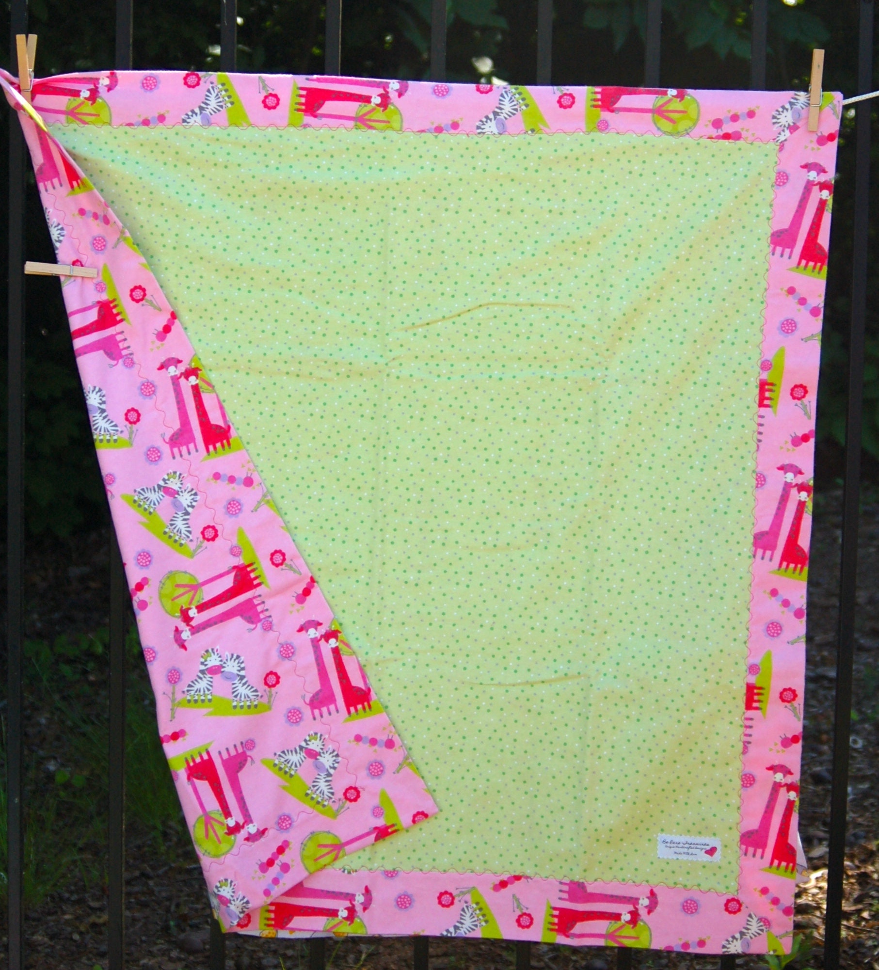 Jungle Baby Blanket Flannel Baby Blanket Toddler Blanket Etsy