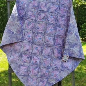 Unicorn cathedral window quilt, Magical Horses, Baby Quilt, Hand Pieced Quilt, Heirloom Baby Quilt, Girl Boy Teen Quilt, Shower Gift, Lap