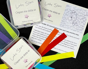 Lucky Stars Diddy DIY Kit (Origami Wishing Stars)