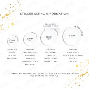Luxury Foiled Floral Background Happy Mothers Day Stickers bild 2