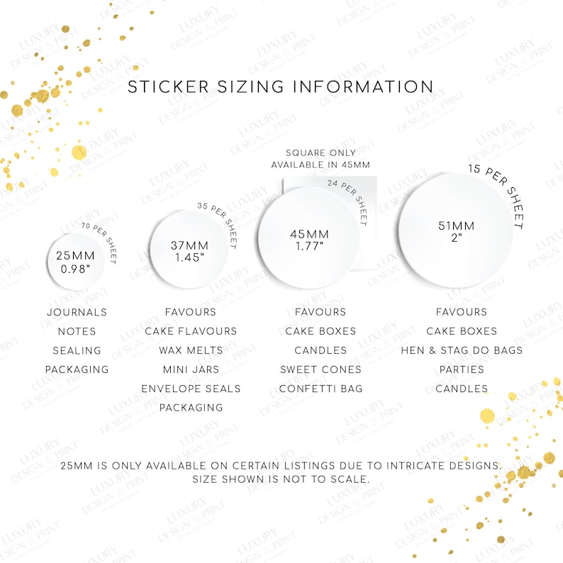 Luxury Foiled Floral Background Happy Mothers Day Stickers bild 2