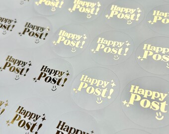 Stickers muraux Happy Post pour entreprise d'emballage