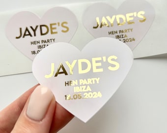 Stickers décoratifs coeurs personnalisés : Stickers prénoms audacieux