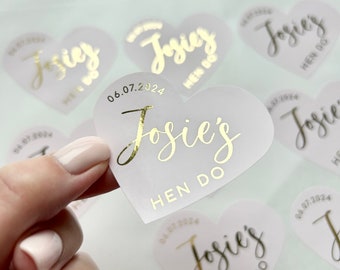 Stickers coeurs personnalisés : Cadeaux d'anniversaire décorés