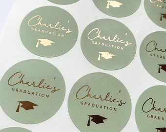 Stickers muraux de luxe personnalisés pour l'école de remise des diplômes ou une fête