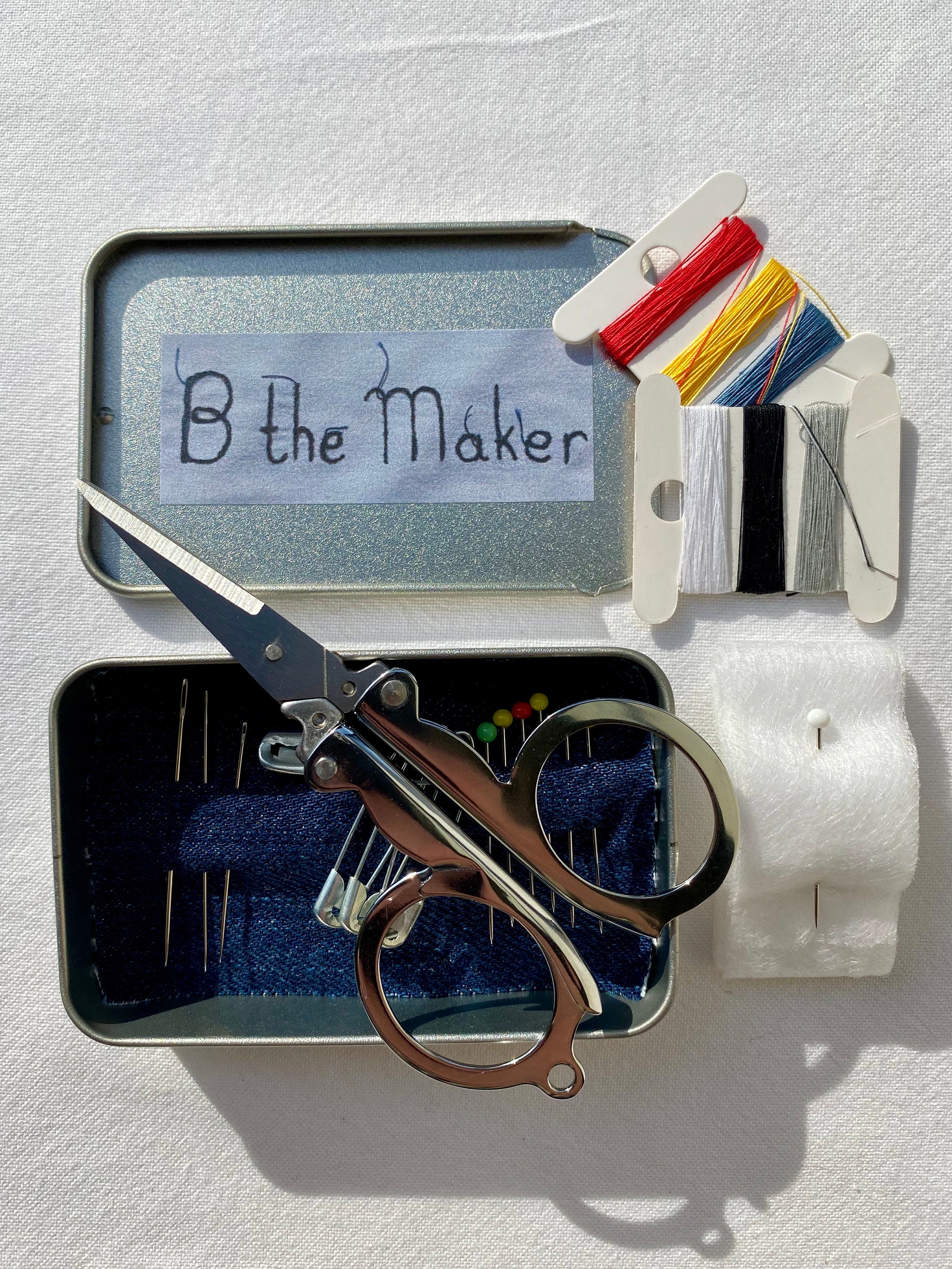 Mini Sewing Kit, Travel Sewing Kit, Plastic Free Sewing Kit, Mini