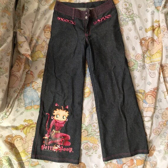 Betty boop jeans womens y2k