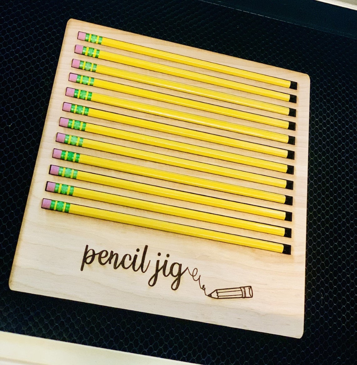 Pencil Jig SVG Laser Engraving Jig Laser Pencil Jig Etsy