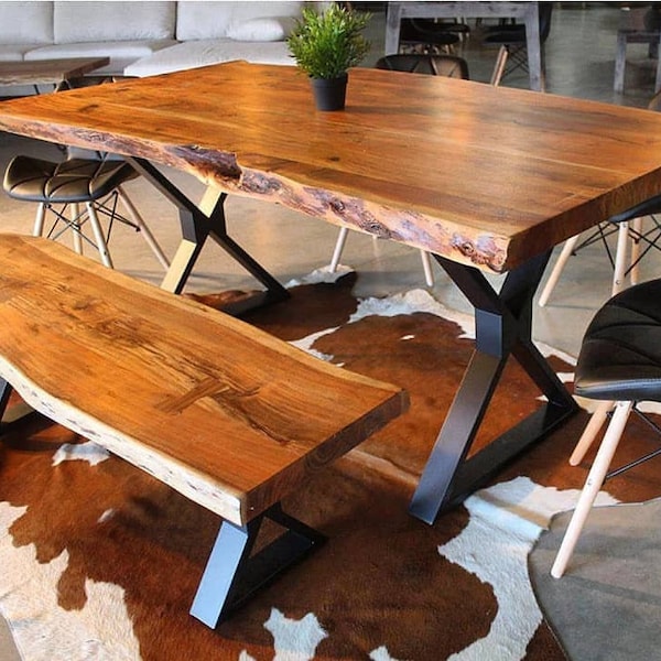 Live Edge Dining Table - Etsy