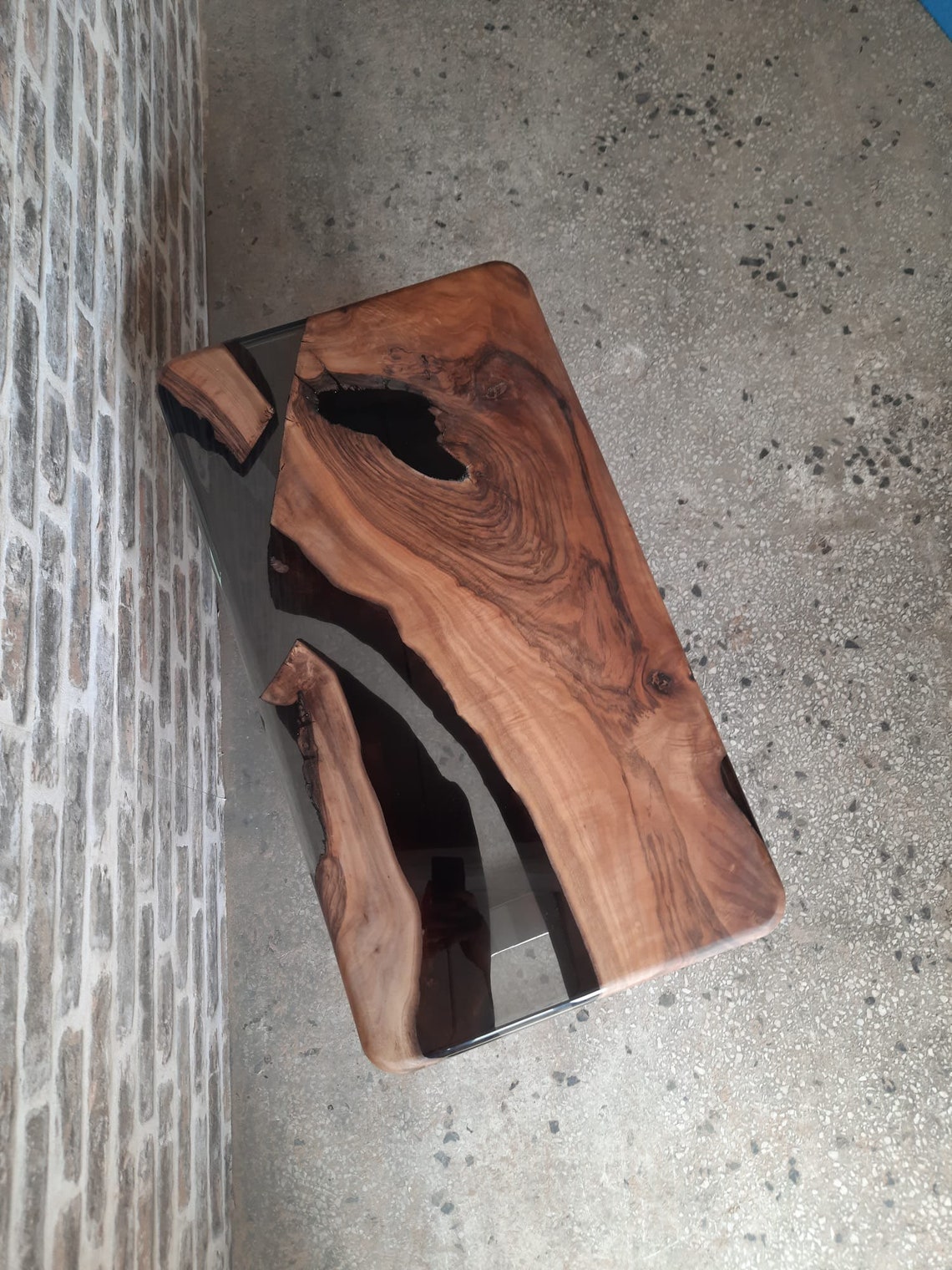 Made to Order Epoxy Coffee Table Custom Black Epoxy Table - Etsy