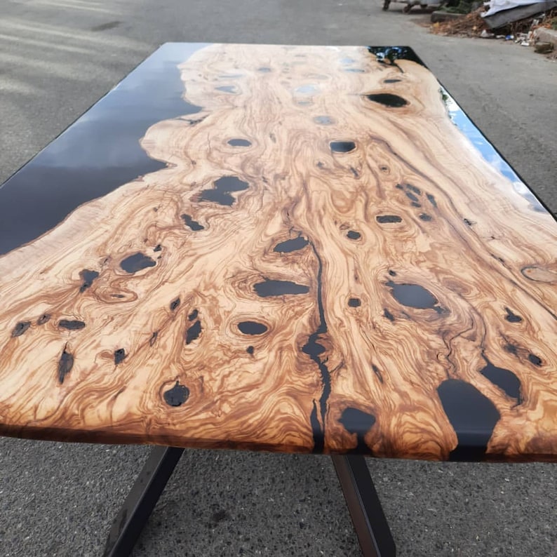 Schwarze Epoxid-Tisch benutzerdefinierte Epoxid-Harz-Tisch | Etsy