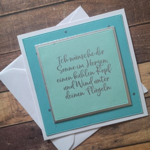 Glückwunschkarte "Ich wünsche Dir...", Karte zur Kommunion, Konfirmation, Taufe oder Jugendweihe