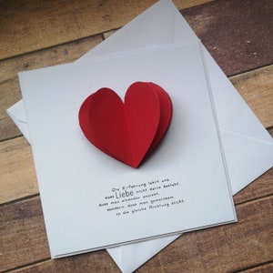 Glückwunschkarte "Liebe besteht", Karte zum Valentinstag, Hochzeitskarte