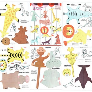 Paper Animals Digital Download Printable Model Papercraft