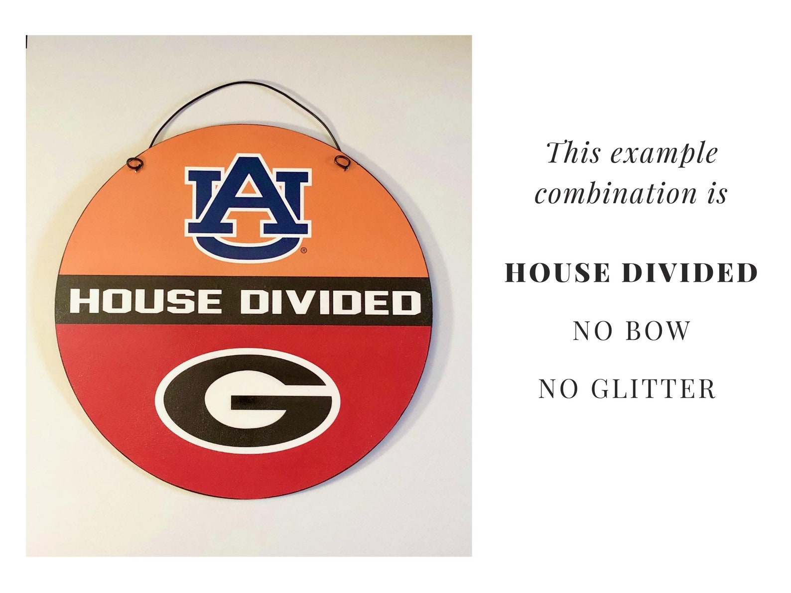 House Divided Round Sign House Divided Hearts United Round Etsy
