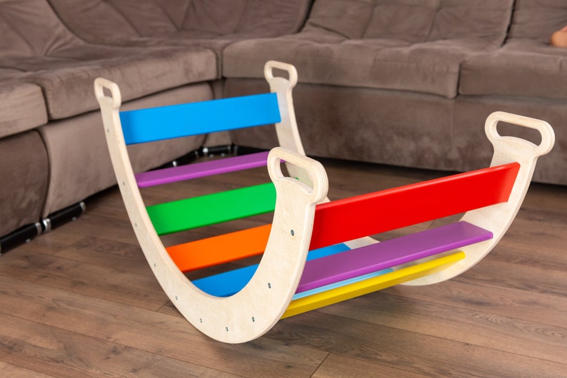 Christmas baby gift. SET climbing arch and climbing swing Balance board for Montessori toddler