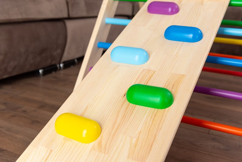 Christmas baby gift. SET climbing arch and climbing swing Balance board for Montessori toddler