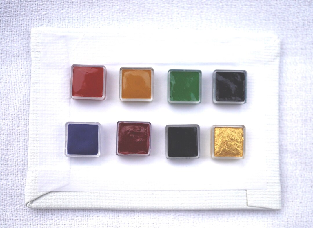 MEDIEVAL 8-color Watercolor Octave - Studiocrafted Watercolor Paints - Etsy