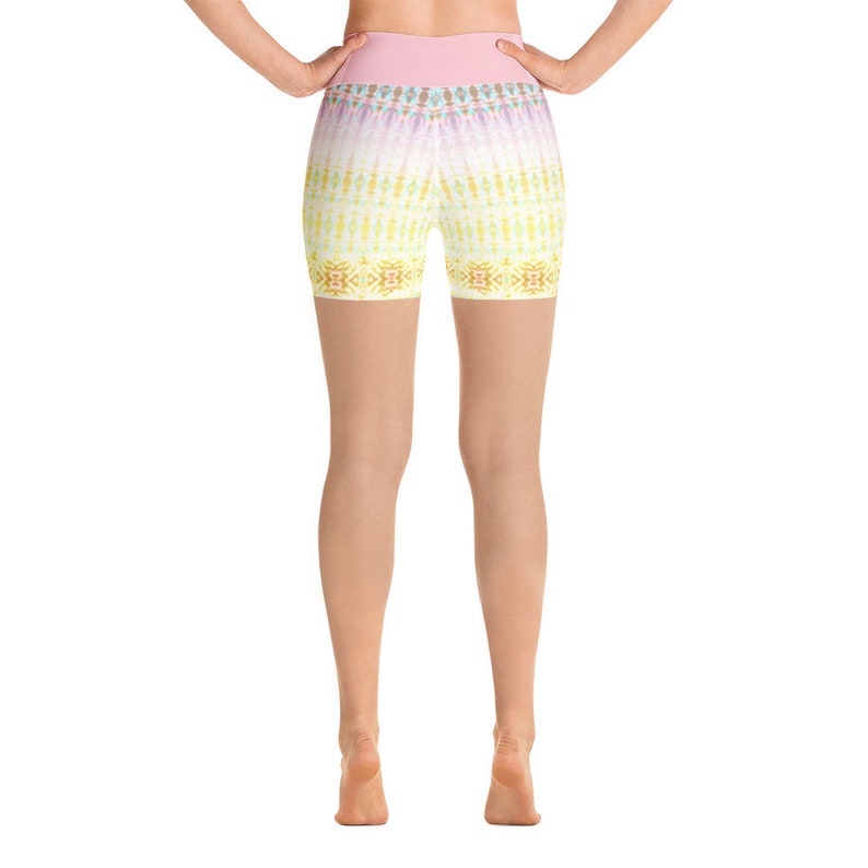 Pink Sherbert Tie Dye High Waisted Shorts