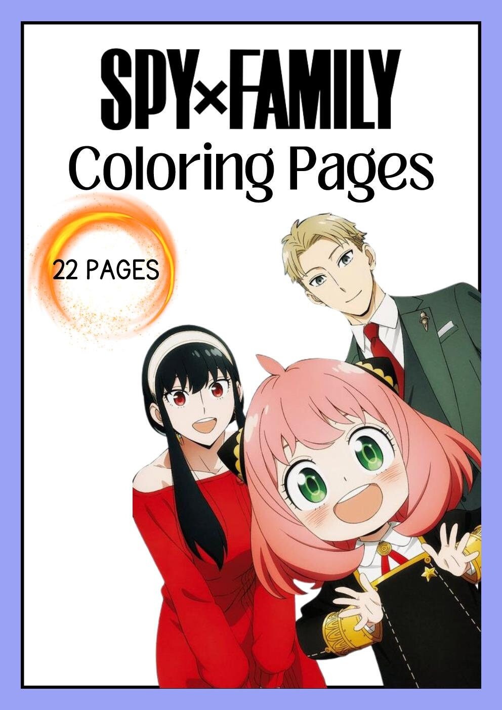 Spy X Family Coloring Book 22 Pages - Etsy