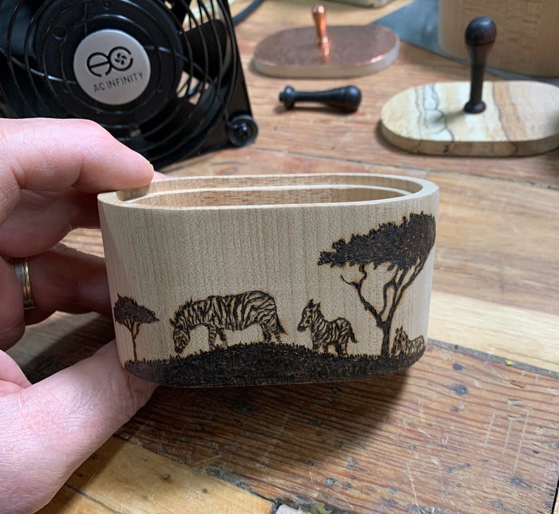 Zebra theme PyrographyStadium Box