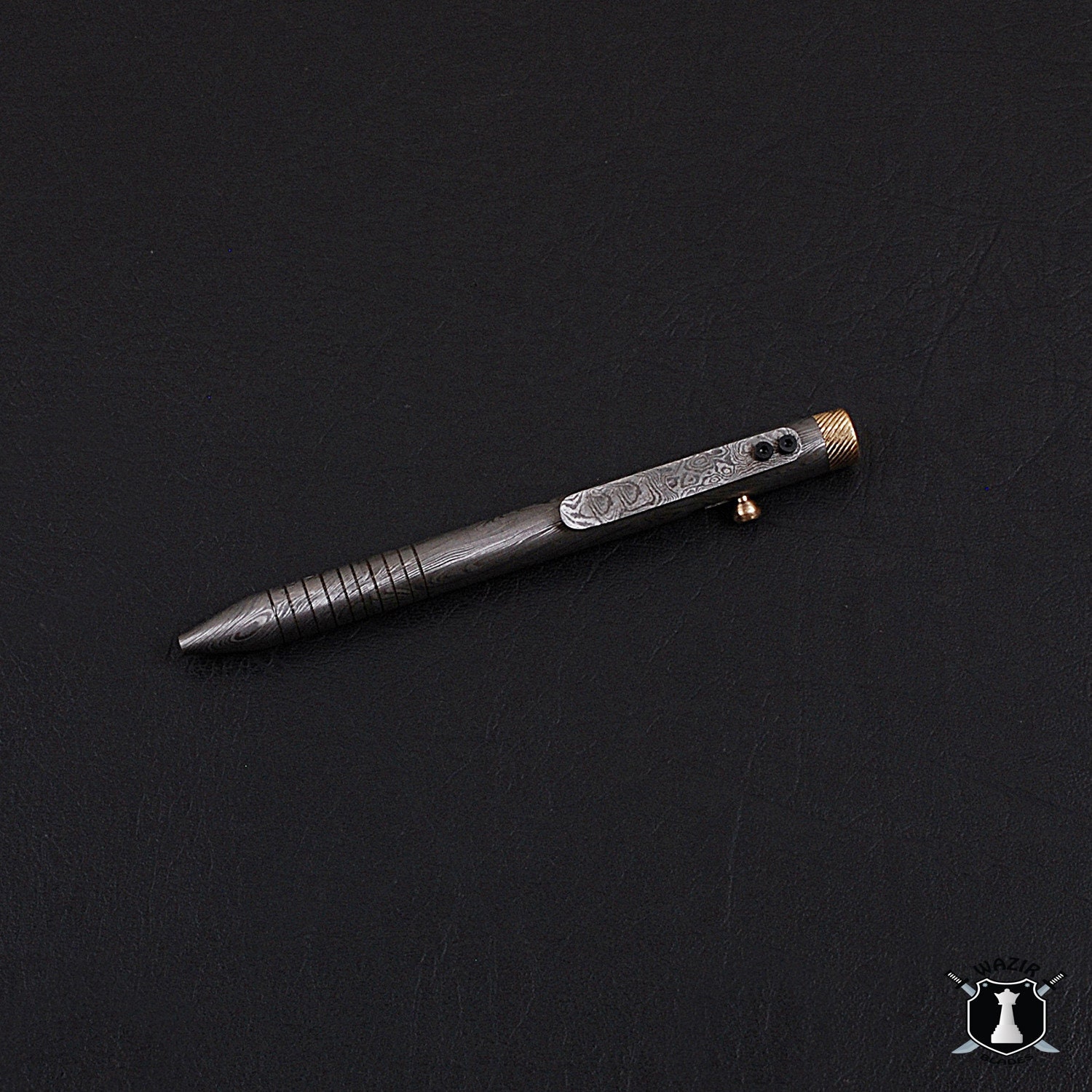 THE DELIGHT Damascus Ballpoint Pen Handmade Pen Damascus Steel Pencil