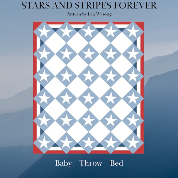 Patriotic Quilt Pattern Etsy
