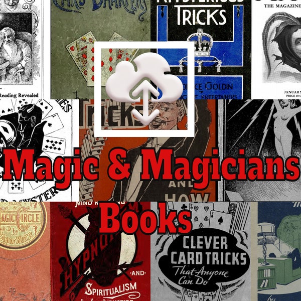 Magic & Magicians - Houdini - MAGIC TRICKS - Magic circle 198 Vintage  scanned book *download*PDF