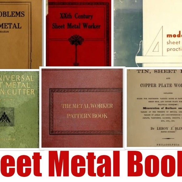 Sheet Metal work 63 Vintage BOOKS PDF *Instant download*